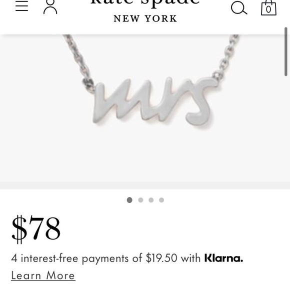 Kate Spade Mrs necklace- broken - Picture 8 of 8